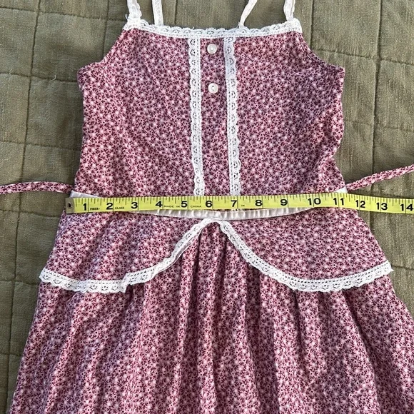 Renaissance Fairy Sleeveless Country Vintage Dress - Picture 4 of 8